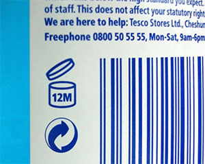Product Expiration Information on Label
